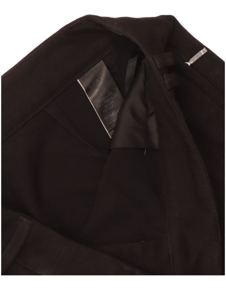 Женские брюки чиносы Marks & Spencer стандартные, Великобритания 8, маленькие W28 L29, черные