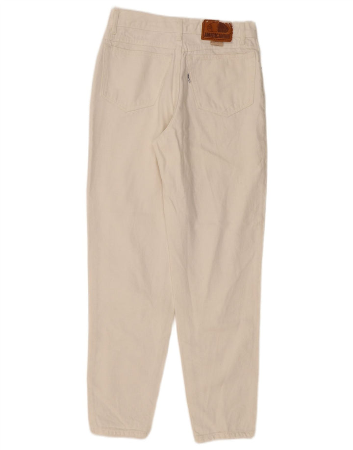 Женские зауженные джинсы с высокой талией Americanino W28 L28 Off White Classic