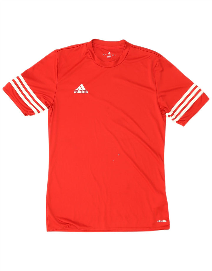 Мужская футболка Adidas Climalite, маленький красный полиэстер