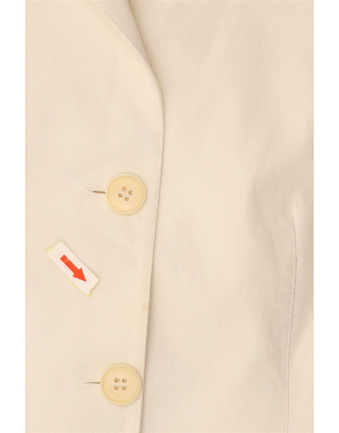 EMPORIO ARMANI Женский пиджак на 3 пуговицах IT 44 Средний Белый Хлопок