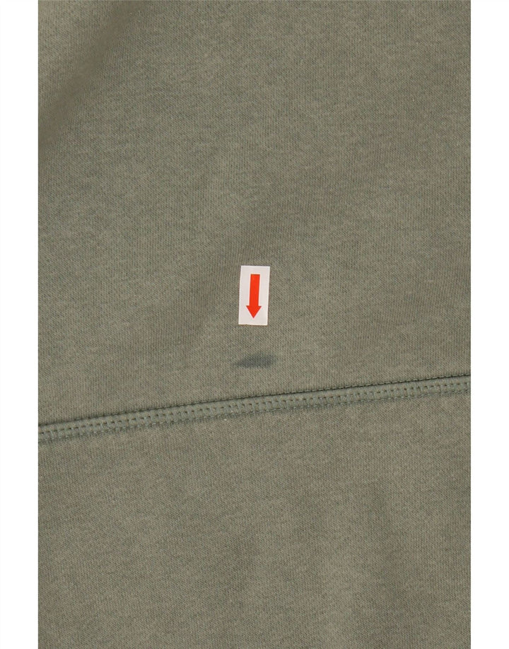 HURLEY Женский джемпер с капюшоном с рисунком UK 14, средний зеленый хлопок