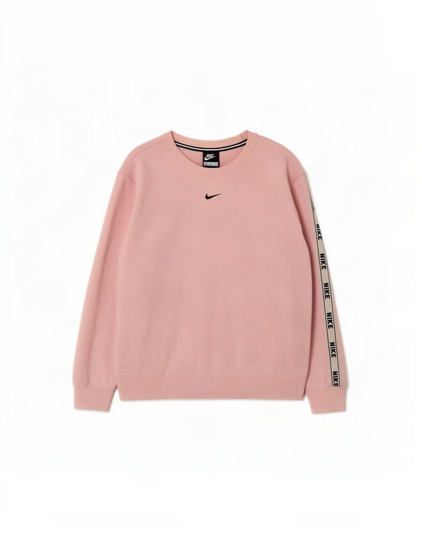 Женский джемпер с графическим рисунком Nike UK 14, хлопок среднего розового цвета с цветными блоками