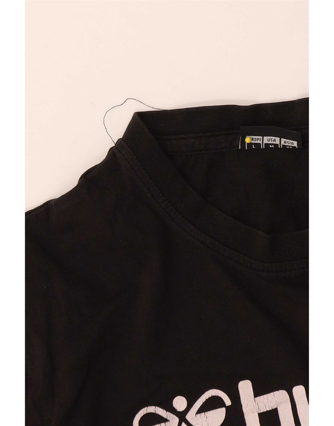 Мужская футболка с рисунком Hummel, большая черная
