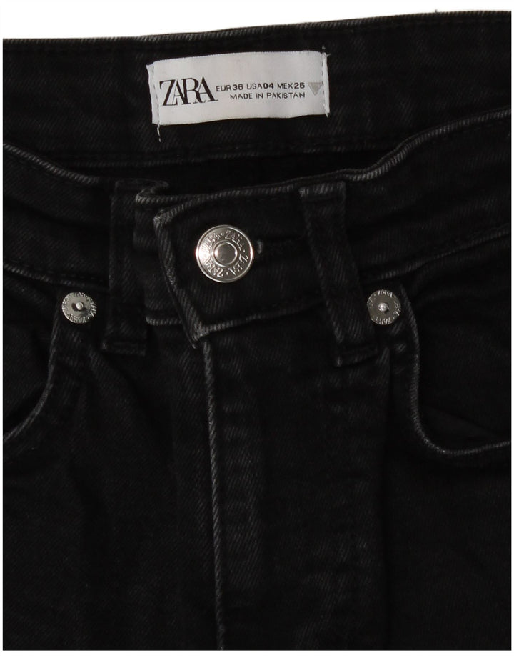 Женские джинсы Bootcut Zara EU 36 XS W26 L25 черные