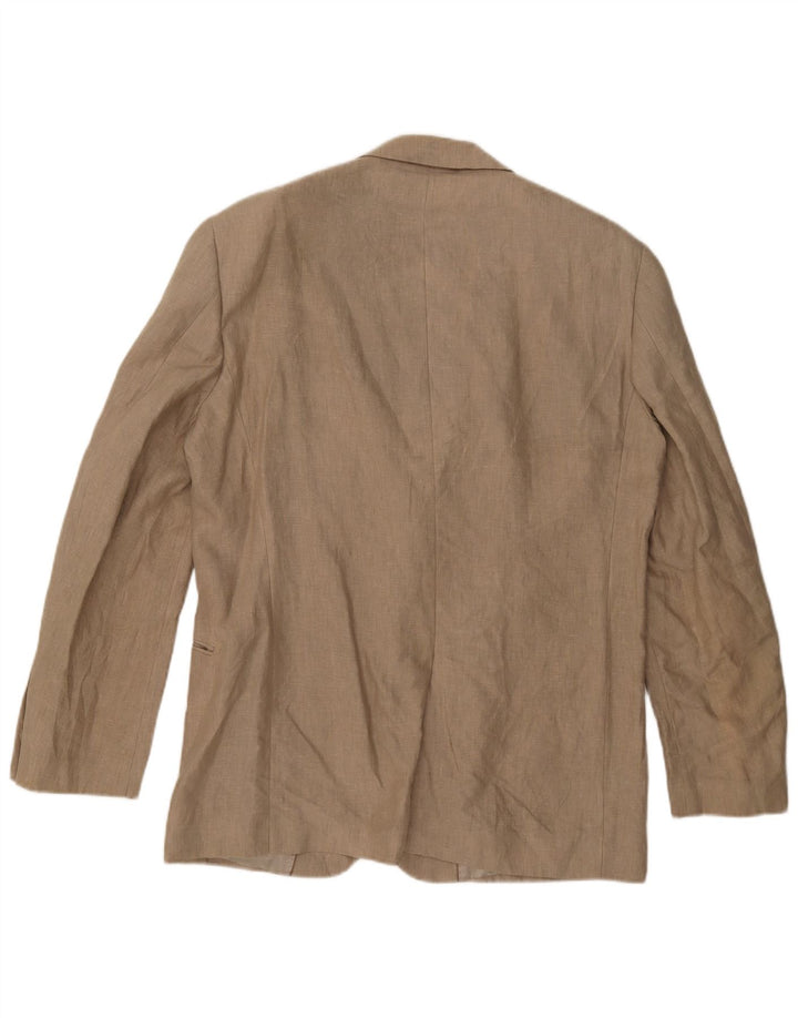 Мужской пиджак John Lewis с 2 пуговицами, Великобритания, 42 XL, бежевый, льняной