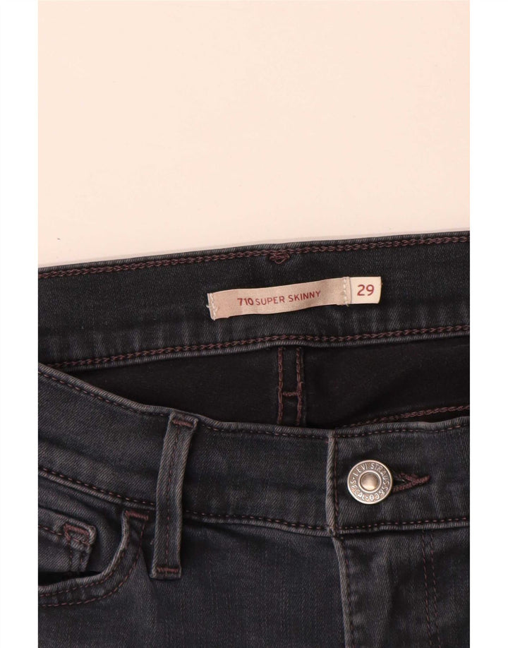 Женские джинсы Levi's 710 Super Skinny W29 L31 Серые