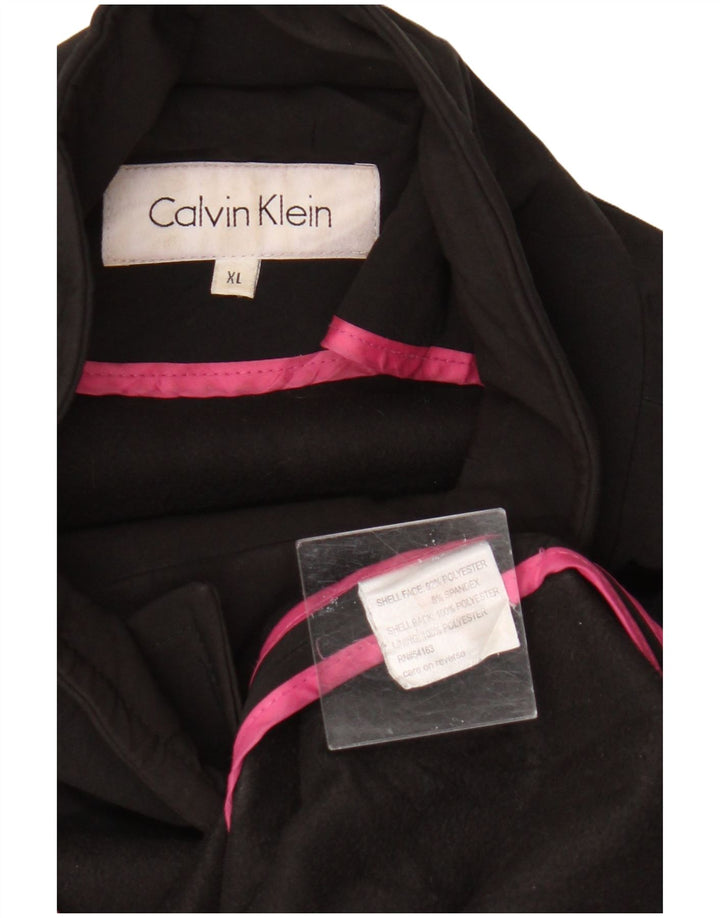 Женское полупальто Calvin Klein UK 18 XL, черный полиэстер