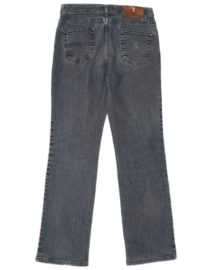 Женские прямые джинсы Trussardi W29 L30 синие, хлопок