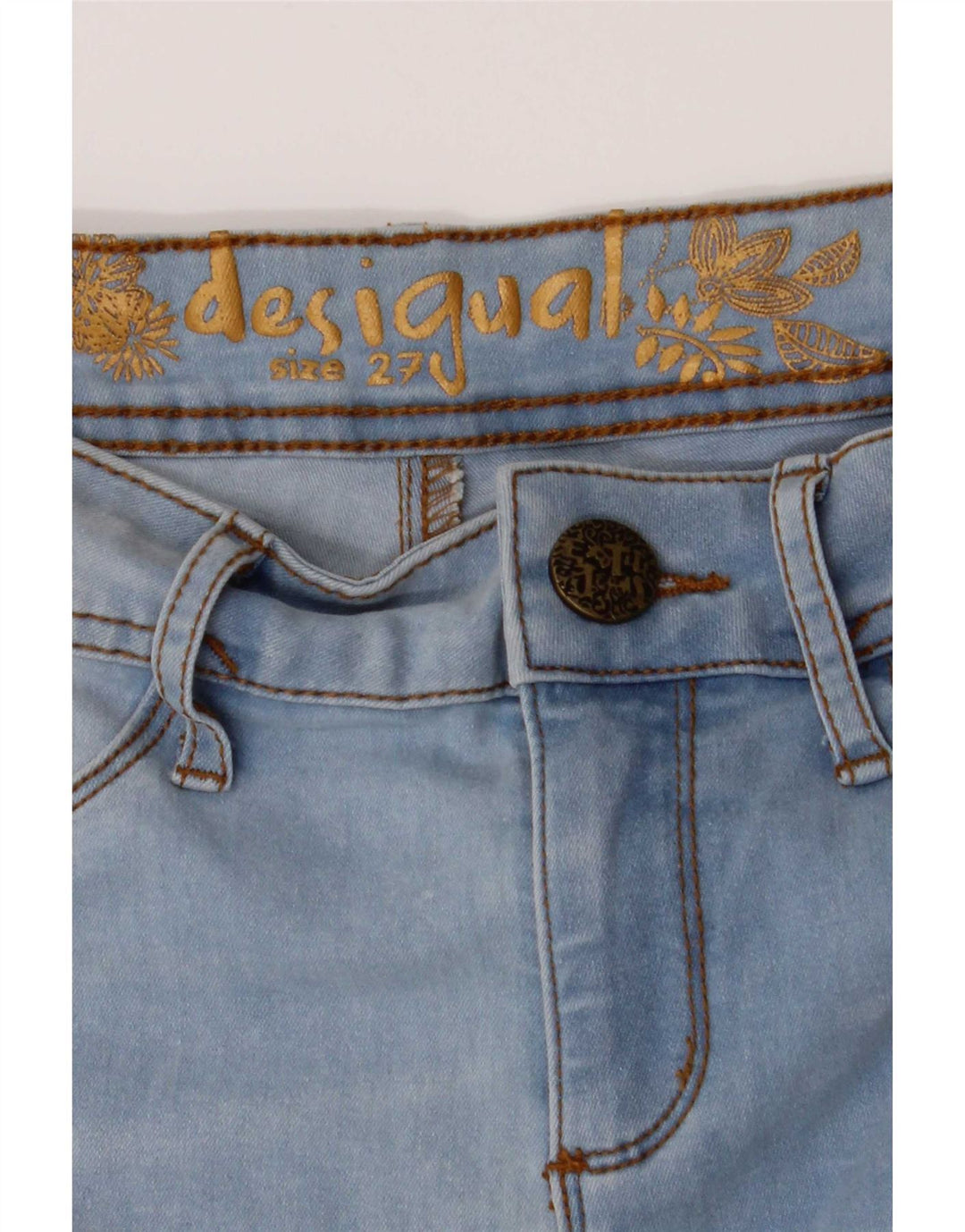 Женские джинсы скинни Desigual W27 L31 синие