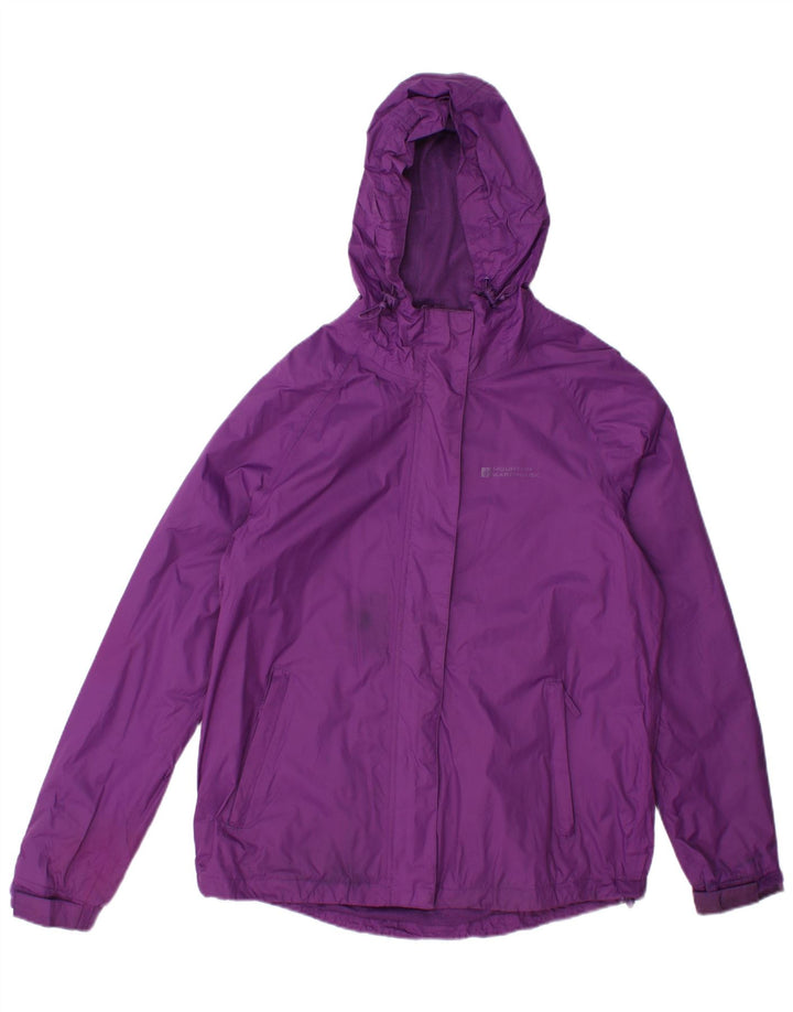 Женская дождевик с капюшоном Mountain Warehouse UK 12, нейлон среднего фиолетового цвета