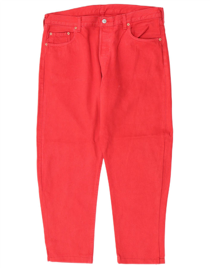 Мужские укороченные джинсы Levi's 501 W38 L26 красные