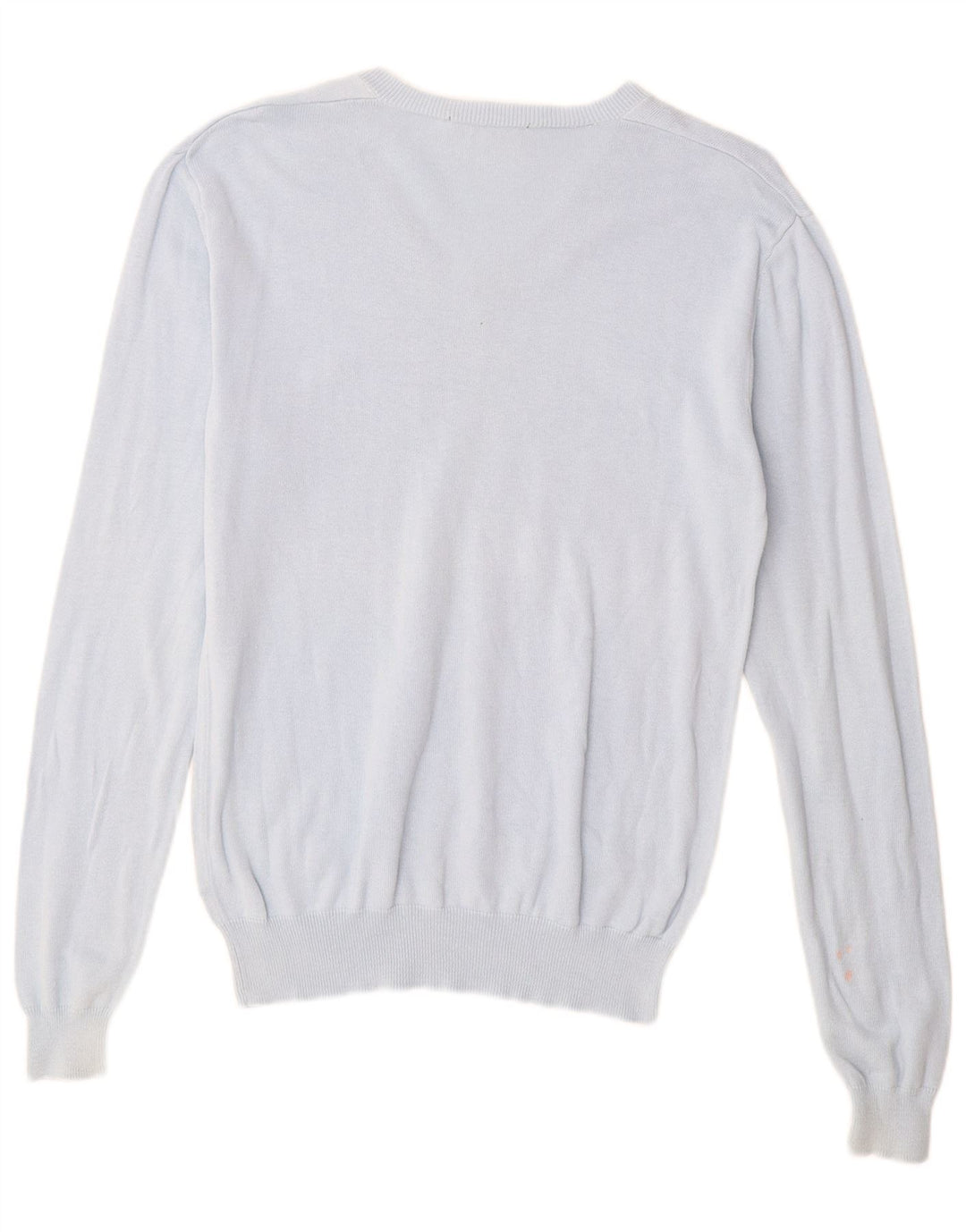 Женский джемпер с v-образным вырезом French Connection, хлопок, средний синий цвет, Великобритания 14