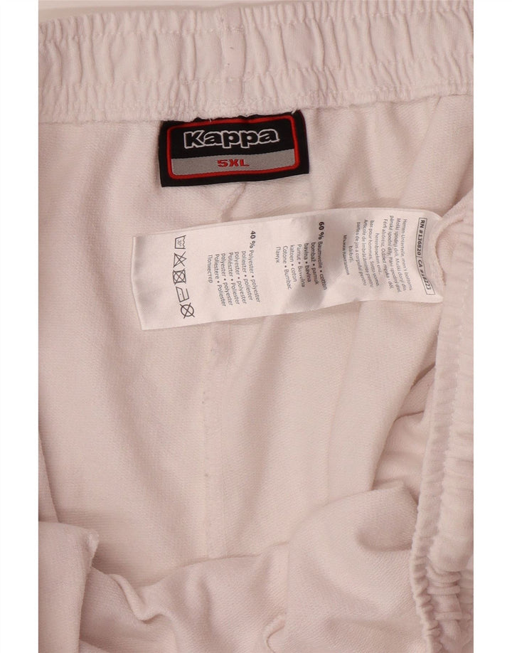 KAPPA Мужские спортивные шорты с рисунком 5XL, белый хлопок