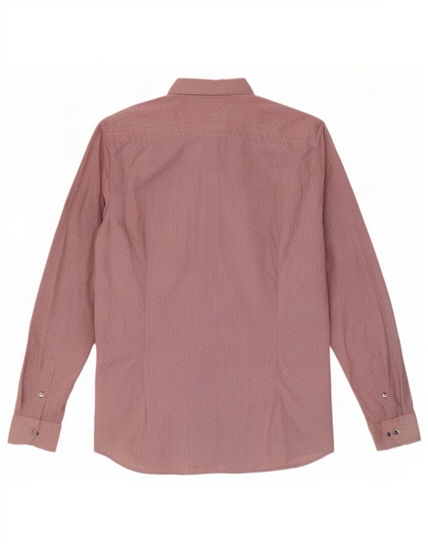 Мужская рубашка Ted Baker, размер 5 XL, красная хлопковая полоска