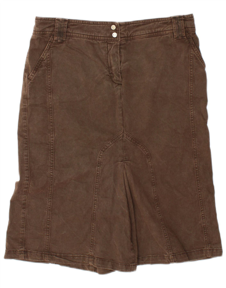 Женская джинсовая юбка Trussardi IT 42 Medium W30 Коричневая, хлопок