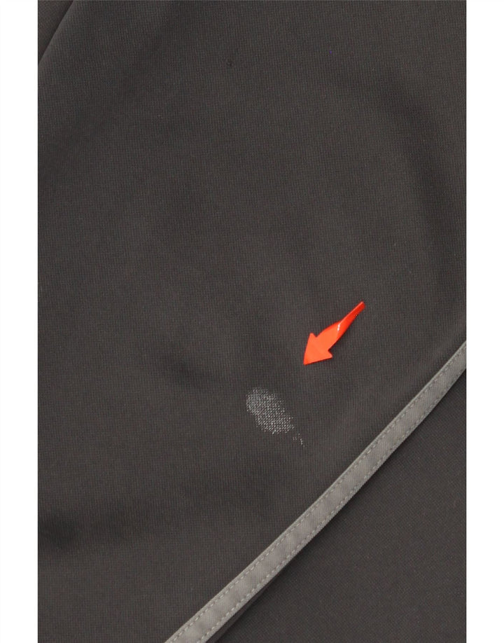 Мужской джемпер с капюшоном ADIDAS Munster для регби XL, серый полиэстер с цветными блоками