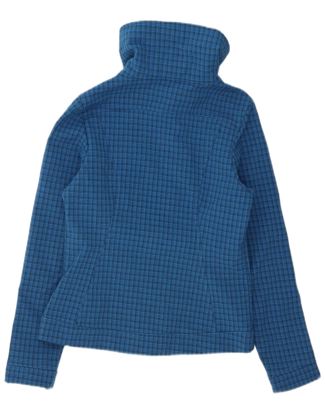 Женская ветровка The North Face UK 10, маленькая синяя клетка из полиэстера