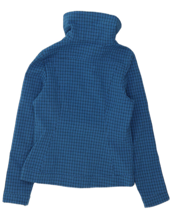 Женская ветровка The North Face UK 10, маленькая синяя клетка из полиэстера