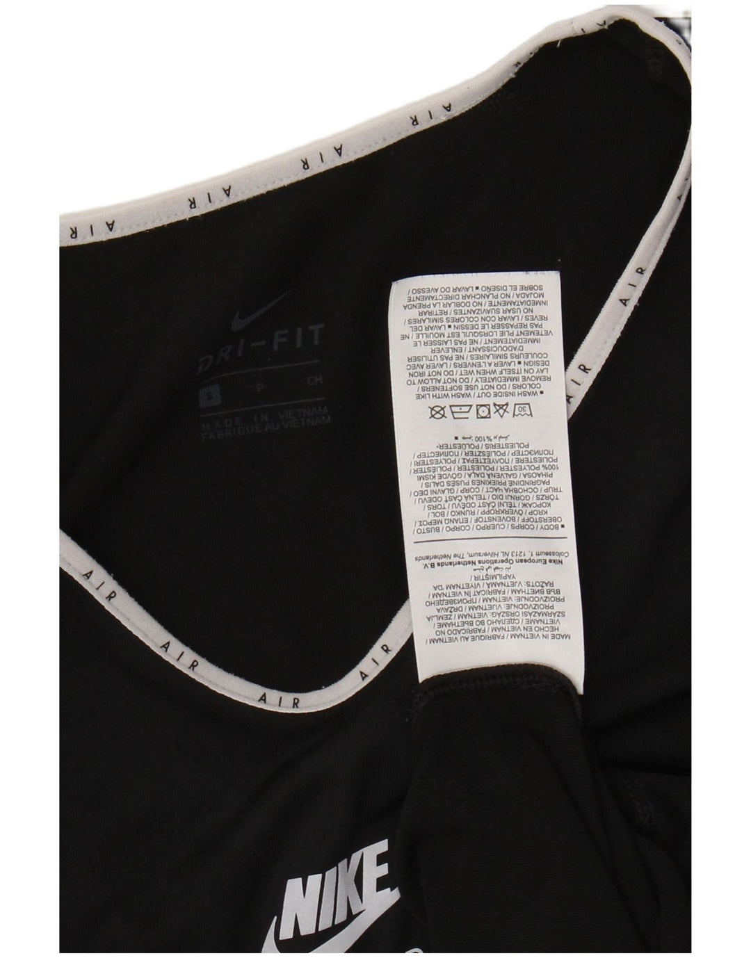 Женская футболка NIKE Dri Fit с графическим рисунком Top UK 10, маленький черный полиэстер