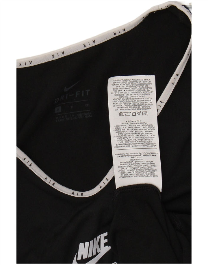 Женская футболка NIKE Dri Fit с графическим рисунком Top UK 10, маленький черный полиэстер