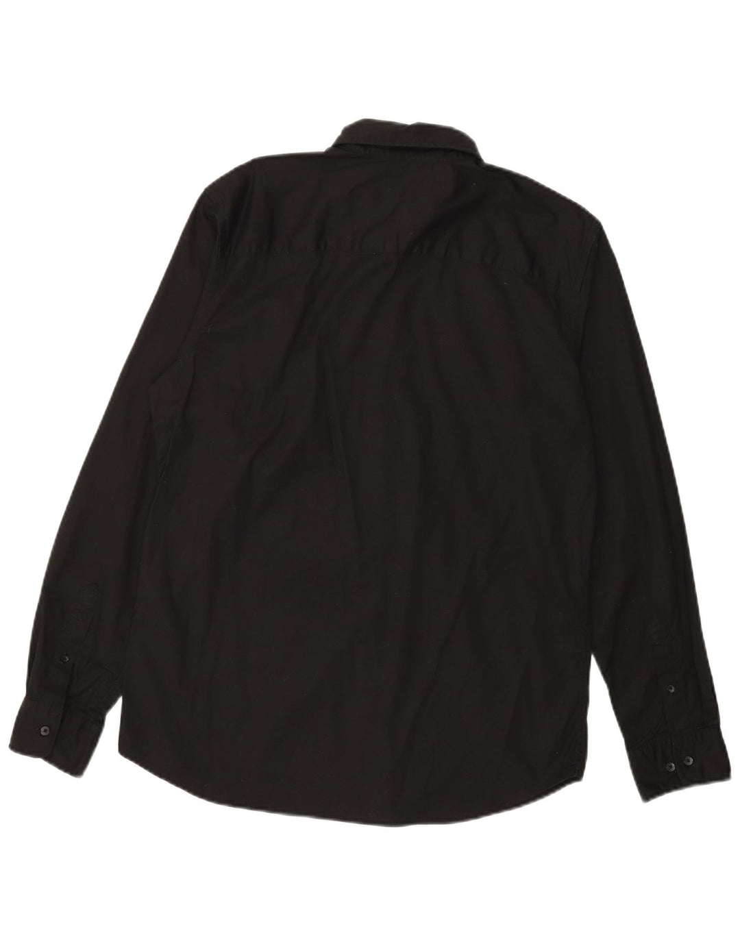 JACK & JONES Mens Shirt Large Black Cotton