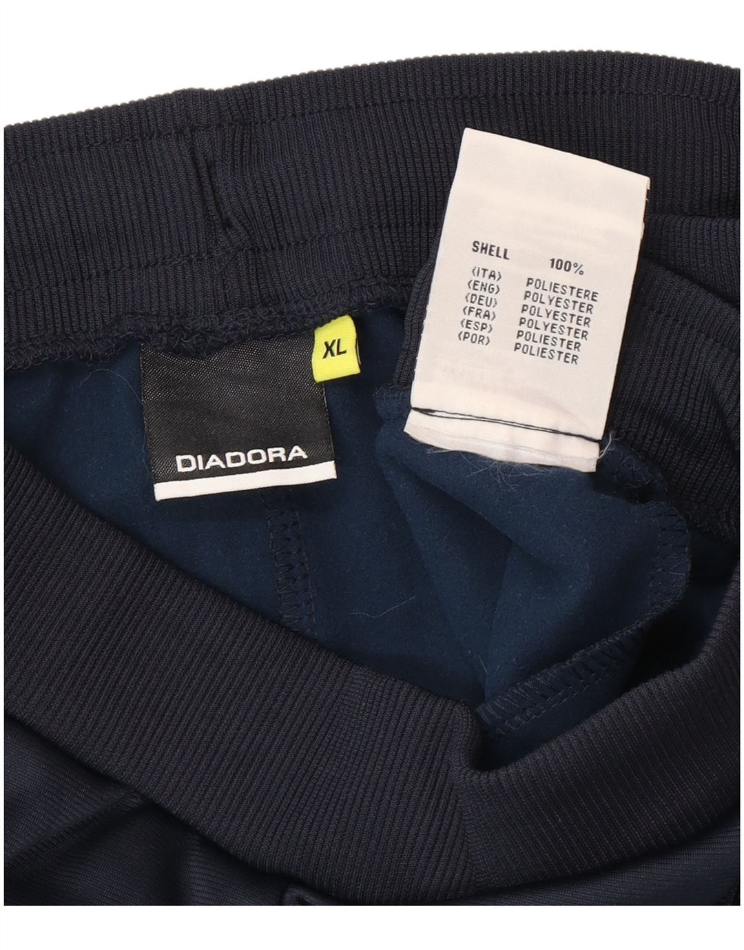 Мужские спортивные брюки Diadora XL темно-синие из полиэстера