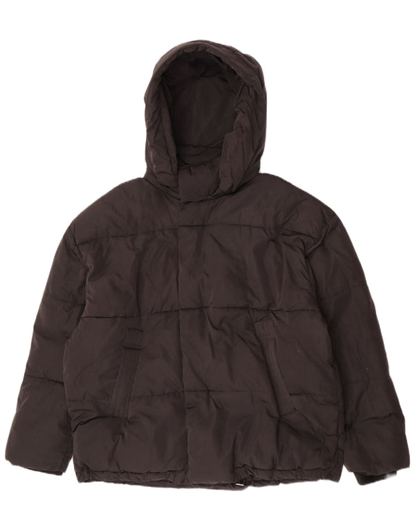 Женская стеганая куртка Zara UK 42 XL, черный полиэстер