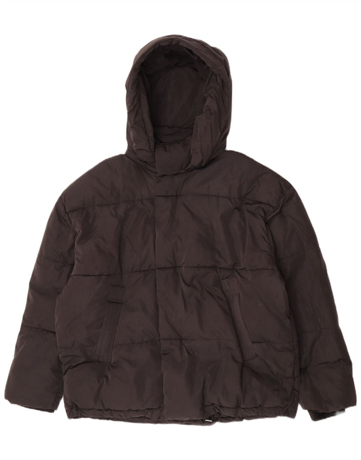 Женская стеганая куртка Zara UK 42 XL, черный полиэстер