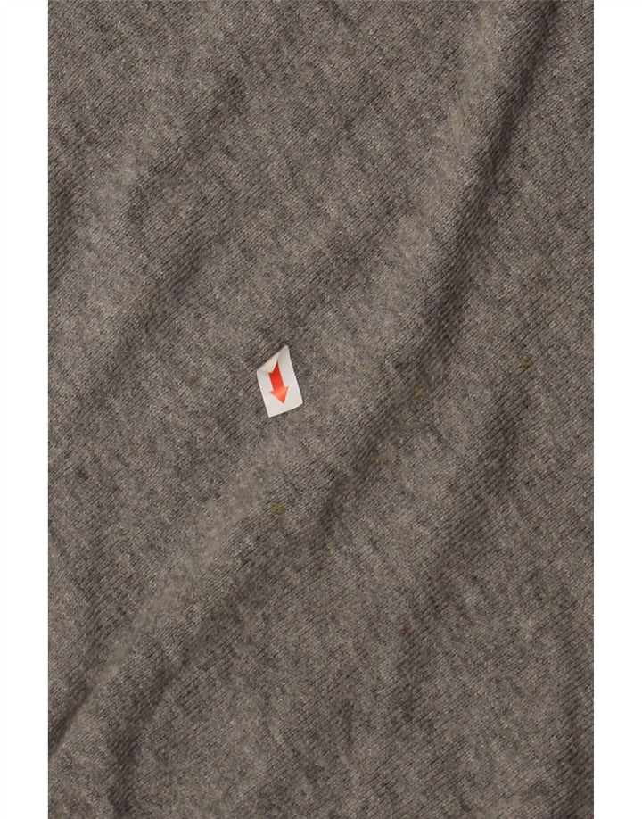 J. CREW Mens Slim Fit V-Neck Jumper Sweater Medium Grey Cotton Vintage J. Crew and Second-Hand J. Crew from Messina Hembry 