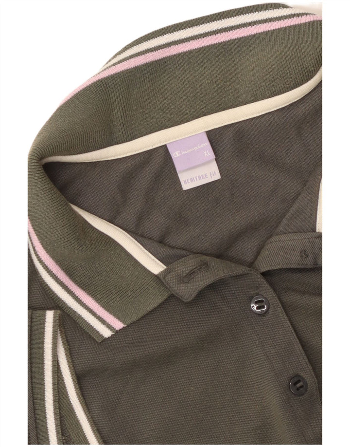 Женская рубашка поло CHAMPION Heritage Fit UK 18 XL, зеленая