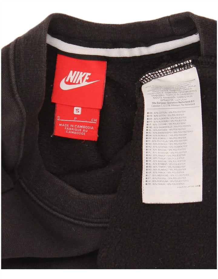 Мужской свитшот Nike, маленький черный хлопковый джемпер