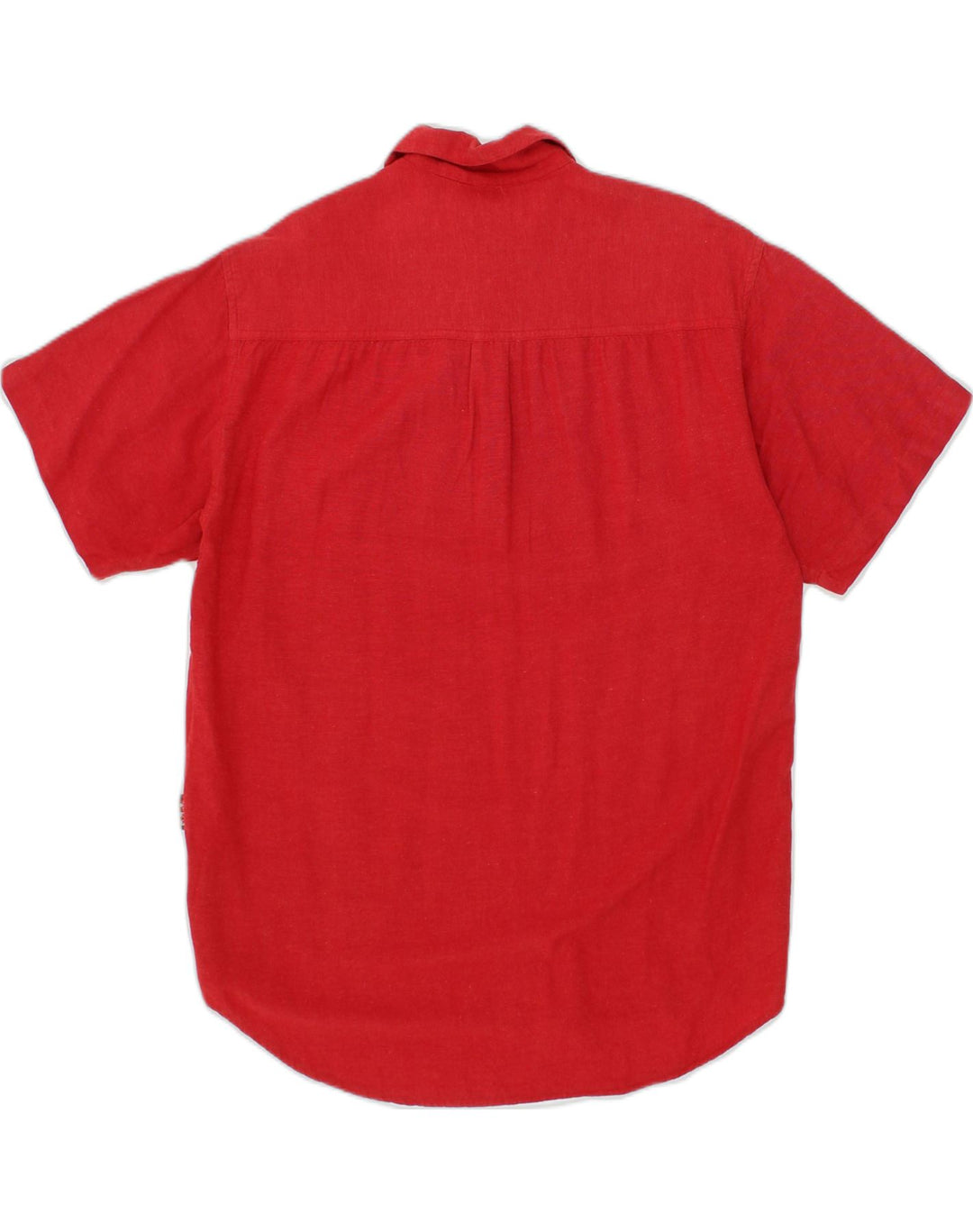 CANADIAN Mens Oversized Short Sleeve Pullover Shirt XS Red Viscose | Vintage Canadian | Thrift | Second-Hand Canadian | Used Clothing | Messina Hembry 