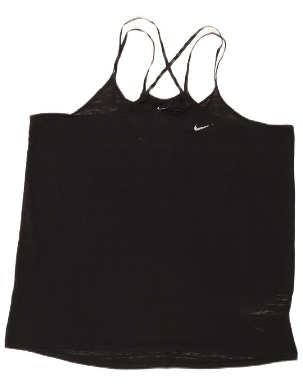 Женский жилет Nike Dri Fit UK 16, большой черный полиэстер
