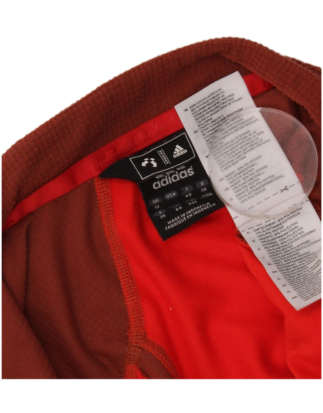 Женский спортивный костюм Adidas Top Jacket UK 12, средний коричневый, полиэстер с цветными блоками