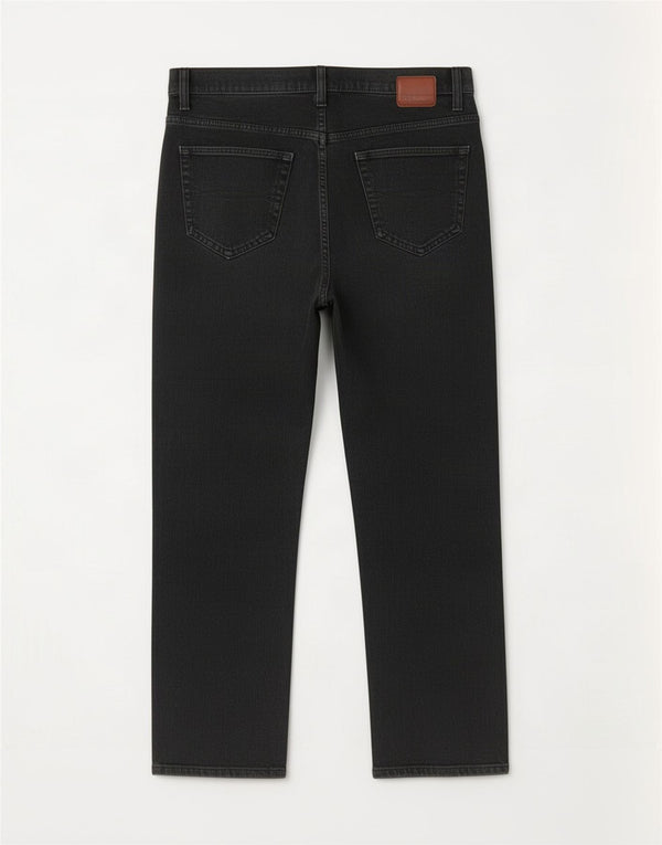 Мужские прямые джинсы Marks & Spencer Blue Harbour W38 L29, черный хлопок