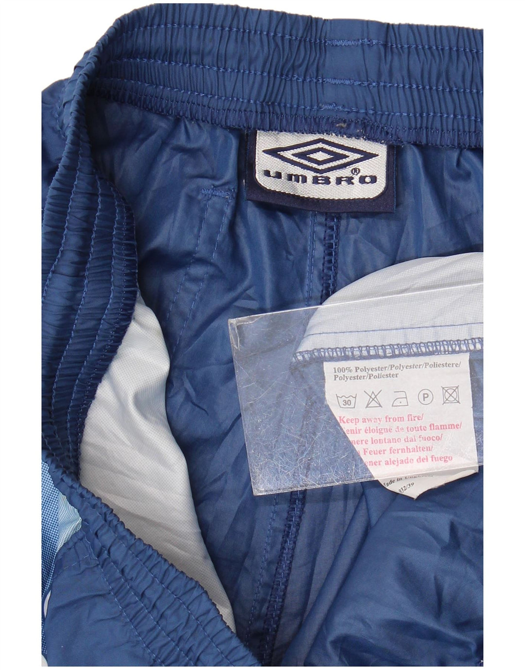 Umbro Мужские спортивные шорты с графическим рисунком, большие темно-синие, полиэстер с цветными блоками