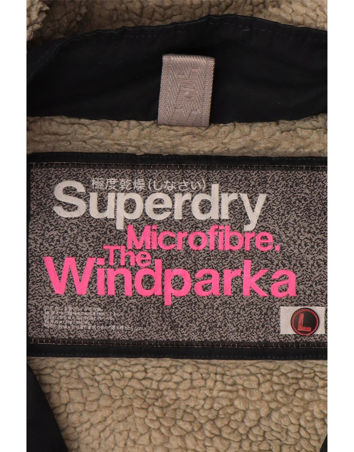 Женская ветровка Superdry The Windparka UK 14, большая темно-синяя
