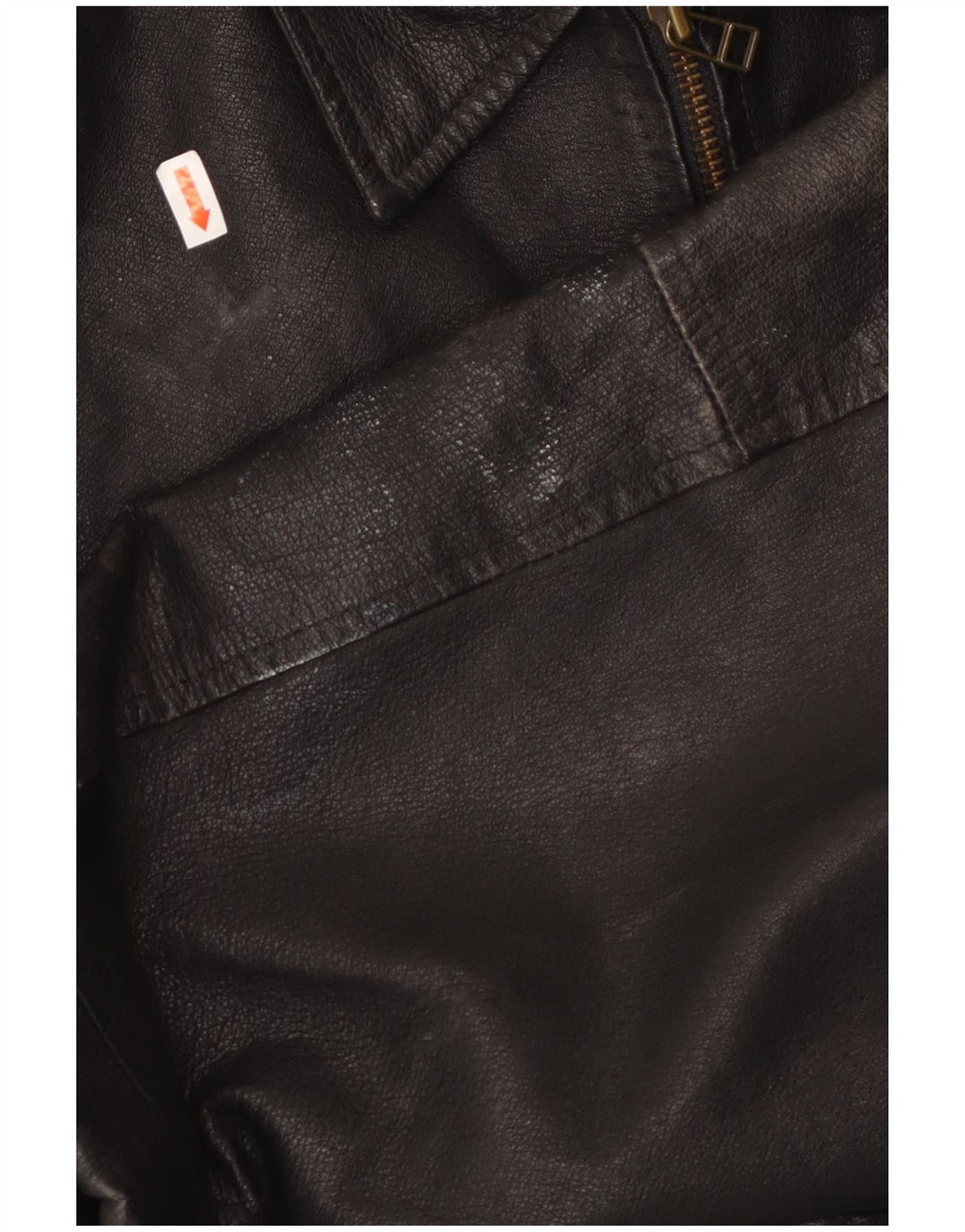 Мужская кожаная куртка MILAN UK 40, большая черная кожа