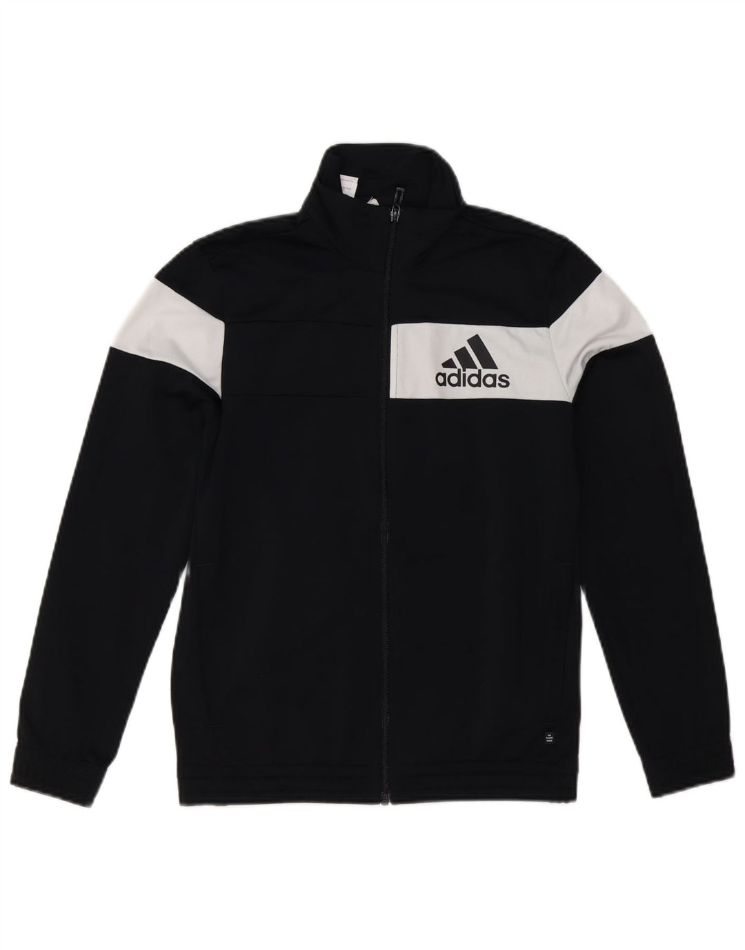 Спортивный костюм Adidas для мальчиков 11–12 лет, черный полиэстер с цветными блоками