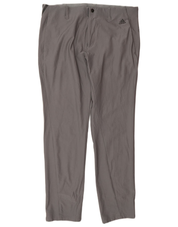 Мужские брюки-чинос Adidas Slim W34 L32, серый полиэстер