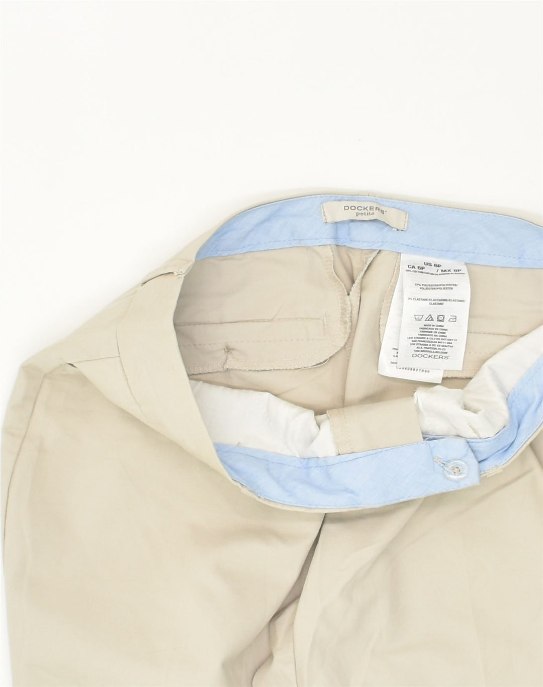 DOCKERS Womens Petite Capri Casual Trousers US 6 Medium W28 L20  Beige | Vintage Dockers | Thrift | Second-Hand Dockers | Used Clothing | Messina Hembry 
