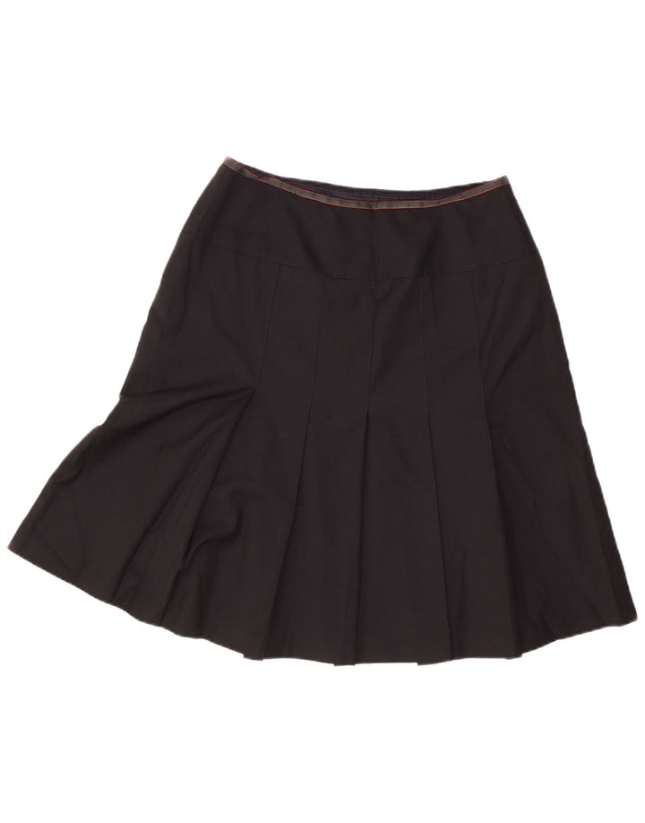 Винтажная женская плиссированная юбка W28, средний черный