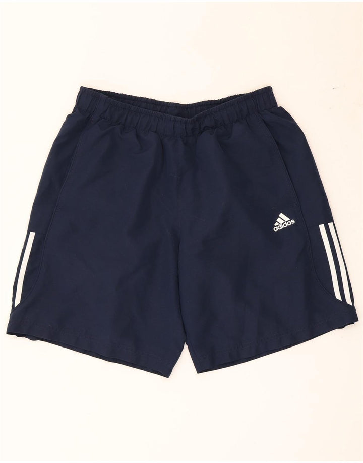 Мужские спортивные шорты Adidas Climalite, большие темно-синие, полиэстер