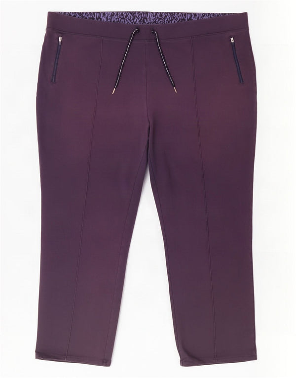 Женские спортивные брюки Marks & Spencer UK 24 4XL темно-синие, хлопок