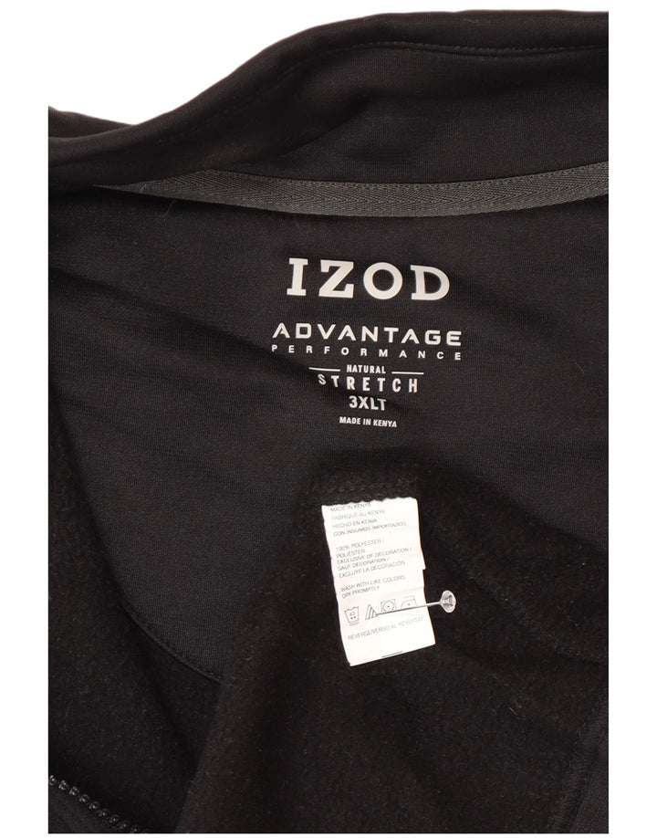 Мужской спортивный костюм без рукавов Izod 3XL, черный полиэстер