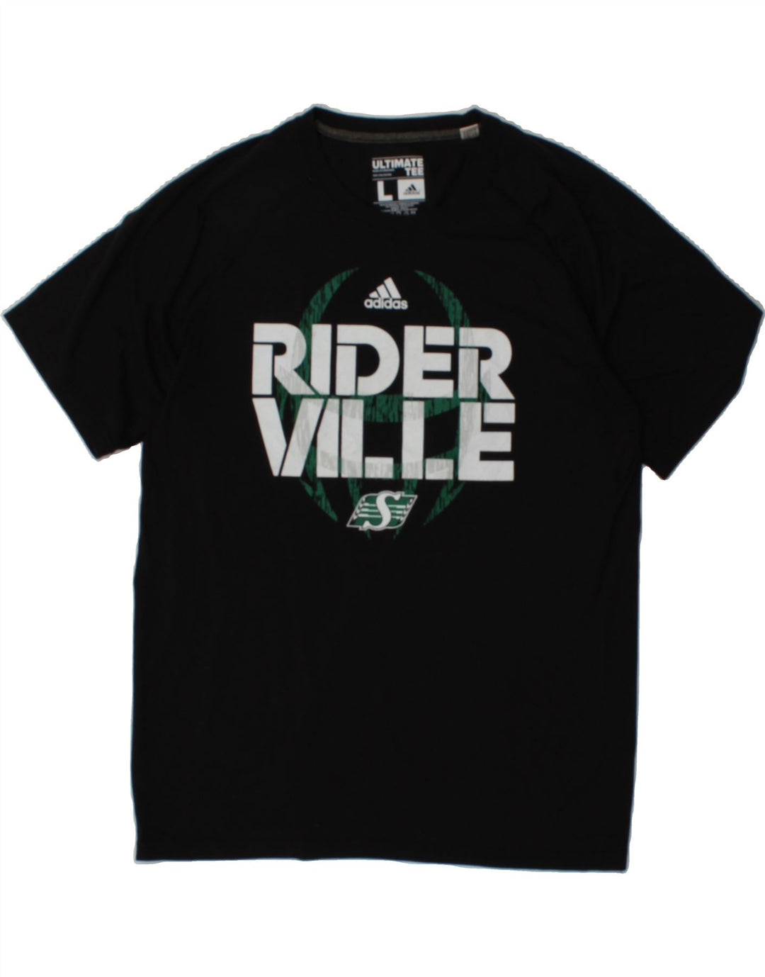 ADIDAS Mens Graphic T-Shirt Top Large Black Polyester Vintage Adidas and Second-Hand Adidas from Messina Hembry 