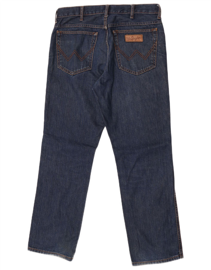 Мужские прямые джинсы Wrangler Texas W34 L30, синий хлопок