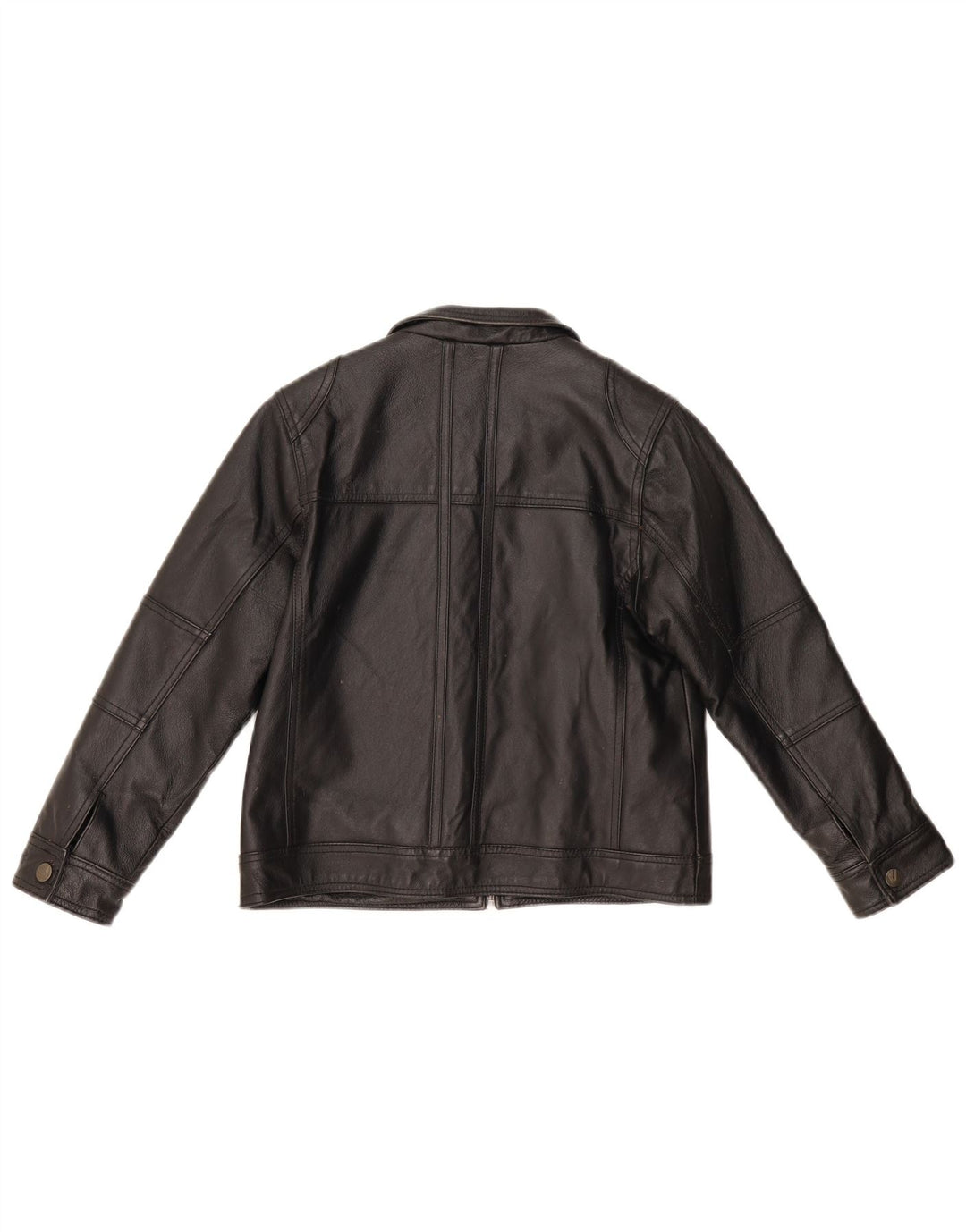 Кожаная куртка Ben Sherman для мальчиков 9-10 лет, маленькая черная кожаная
