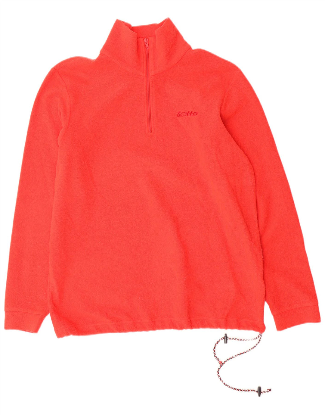 LOTTO Мужской флисовый джемпер с воротником на молнии, средний красный