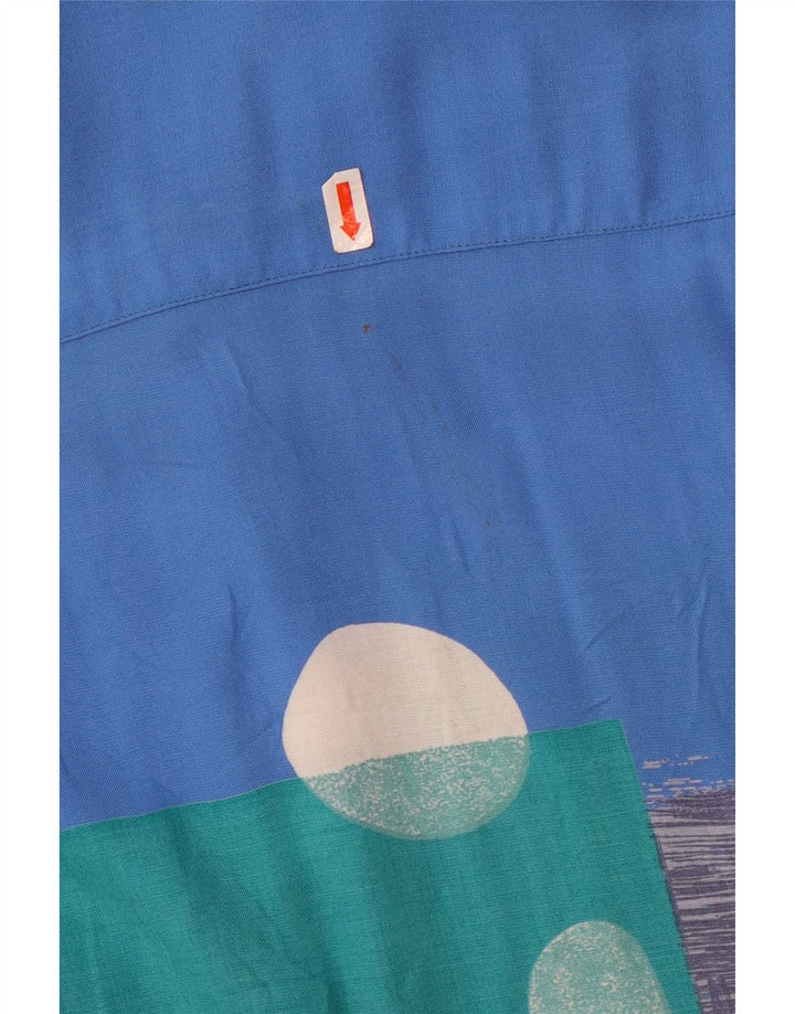 Мужская рубашка с коротким рукавом Studio Coletti, размер 15, 39/40, средний синий